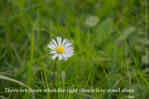 right choice to stand alone